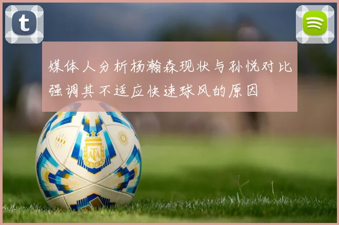 媒体人分析杨瀚森现状与孙悦对比强调其不适应快速球风的原因