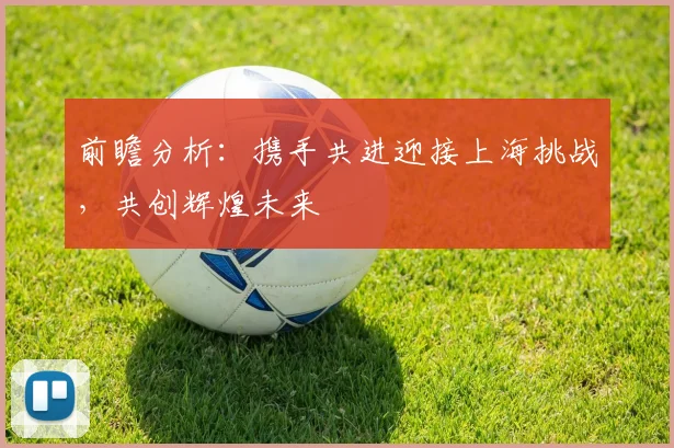 前瞻分析：携手共进迎接上海挑战，共创辉煌未来